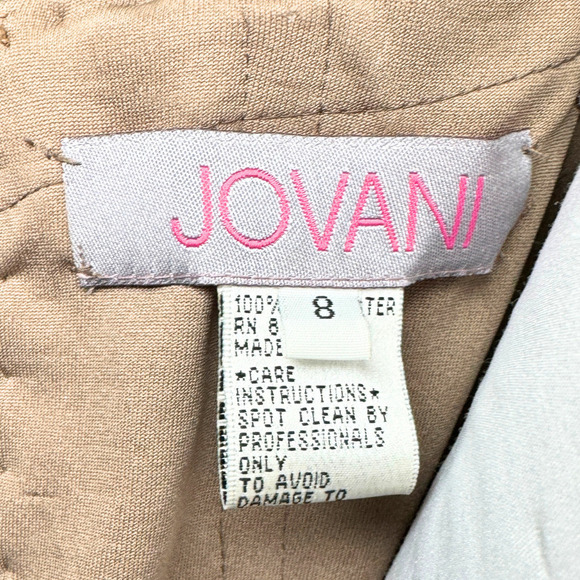 Jovani Dress Sequin Beaded Crystal Sweatheart Neckline Mermaid‎ Evening Gown - Picture 8 of 9